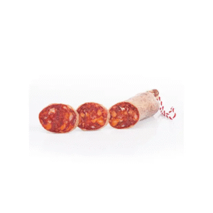 CHORIZO IBÉRICA DE BELLOTA  MENCAS (2 unidades de 650 grs, envasada al vacio ) sin gluten